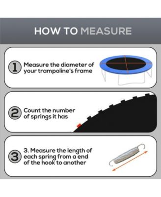 Trampoline Mat with 80 V-Hooks, Fits 14' Trampoline,