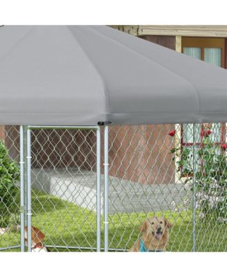 13.4' x 11.5' x 8.8' Dog Kennel Outdoor W/ Waterproof Roof