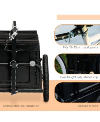 Bike Trailer Wagon with Removable Storage Box, No Bottom