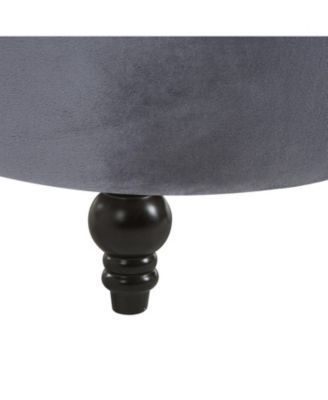 Retro Button-Tufted Royal Design High Back Armless Chair w/Thick Padding