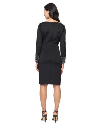 Women's Short Stretch Scuba Crepe Dress