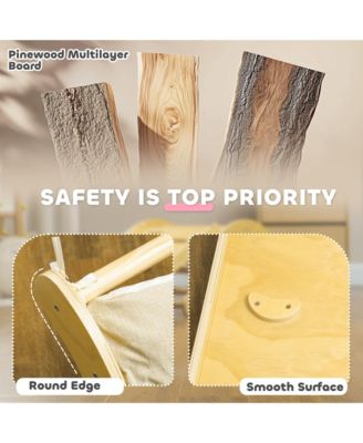 4 In 1 Toddler Indoor Climbing Toy Set with Arch, Ramp & Cushion