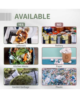 Tumbling Compost Bin Outdoor 360°, Light