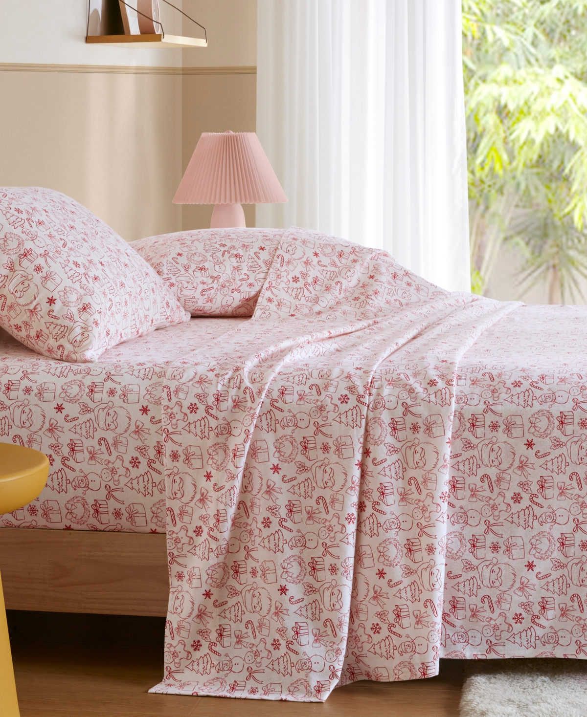 Intelligent Design Novelty Printed Flannel 3-pc. Sheet Set, Twin