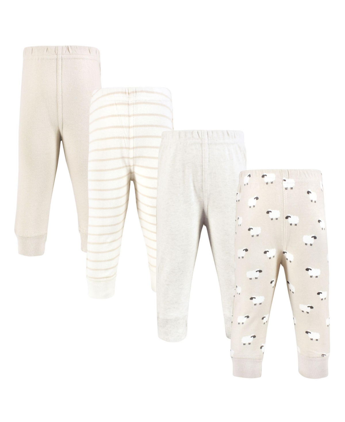 Hudson Baby Baby Boys Hudson Cotton Pants and Leggings, Taupe Sheep