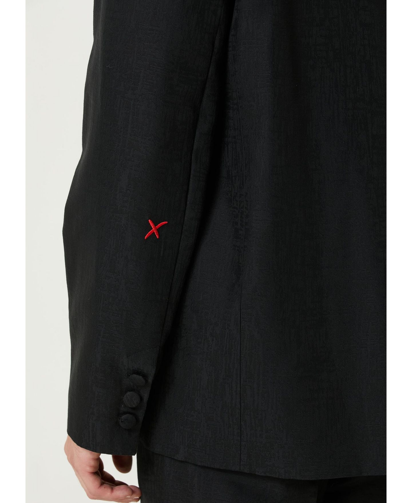 Женский пиджак PCFG Cotton-Rayon Blend Blazer, цвет: Угольно-чёрный — фото 10