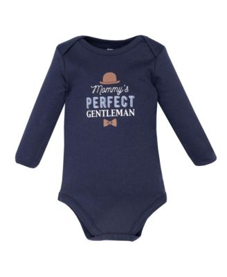 Cotton Long-Sleeve Bodysuits 5-Pack, Handsome Like Daddy