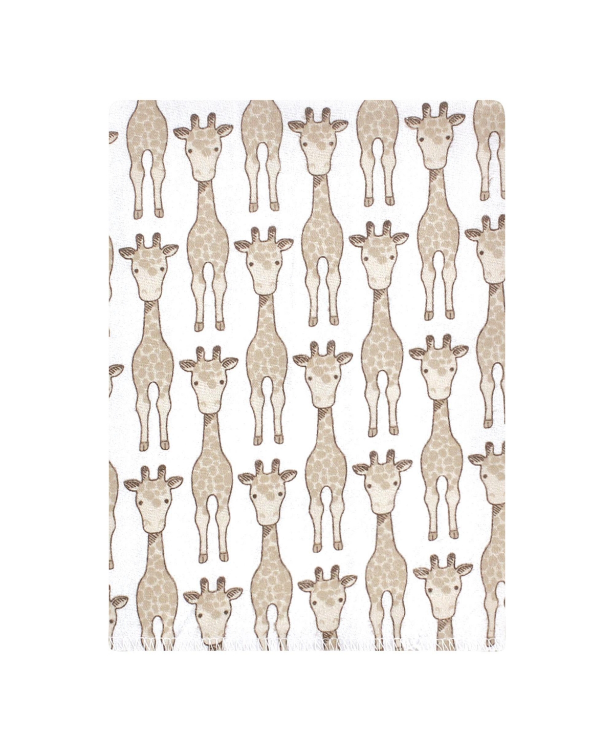 Hudson Baby Cotton Flannel Burp Cloths 12-Pack Bundle, Giraffe, One Size