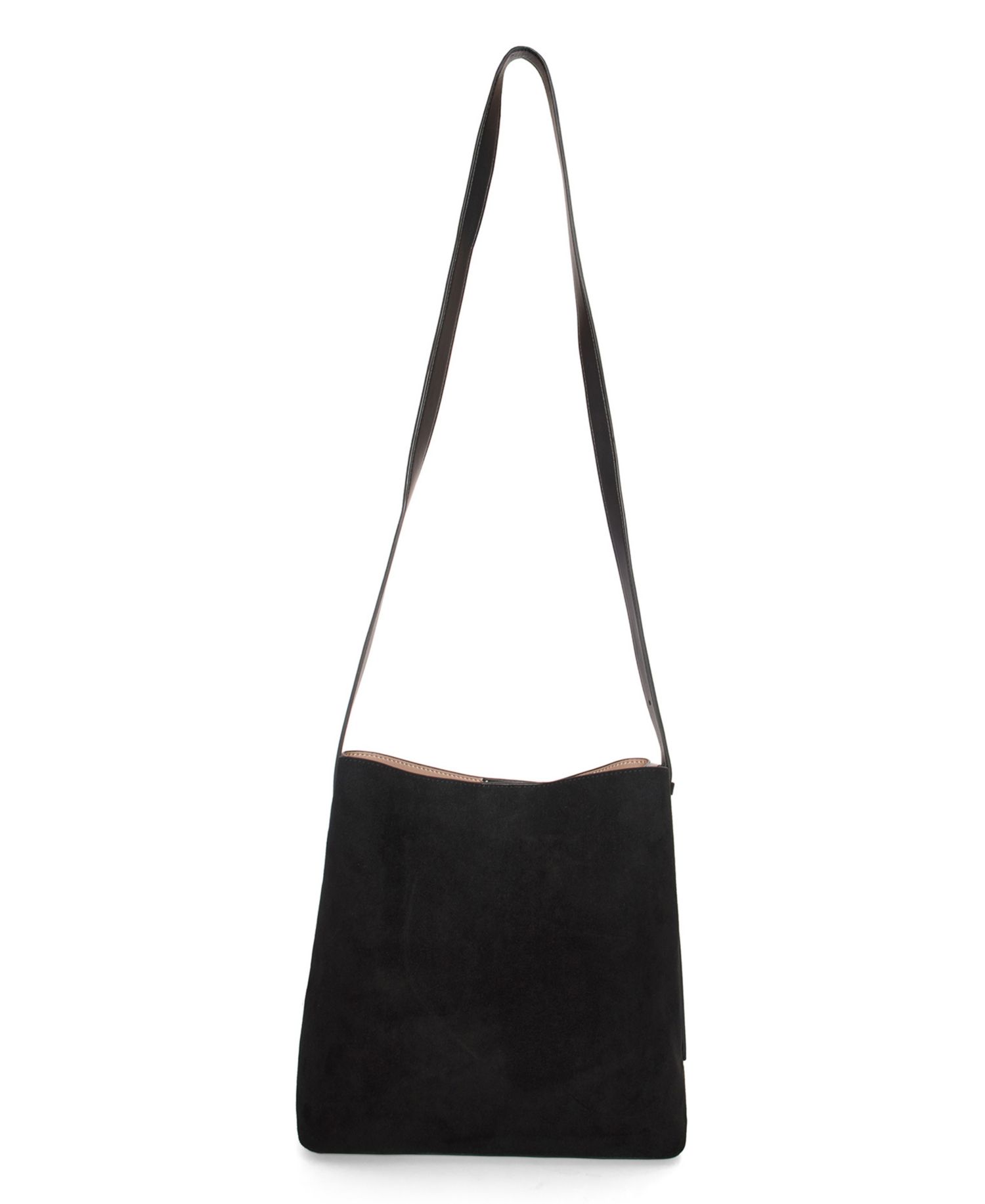 Midnight Quilted Suede Small Tote Bag