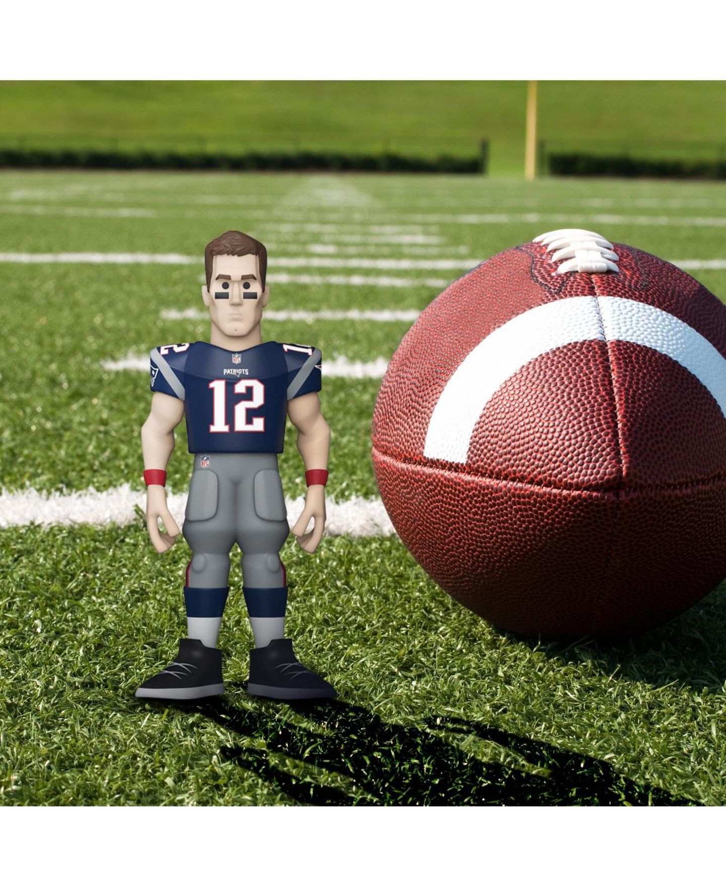Детская фигурка Funko New England Patriots Tom Brady Gold Chase 5" Vinyl Figure, Ages 6+ — фото 6