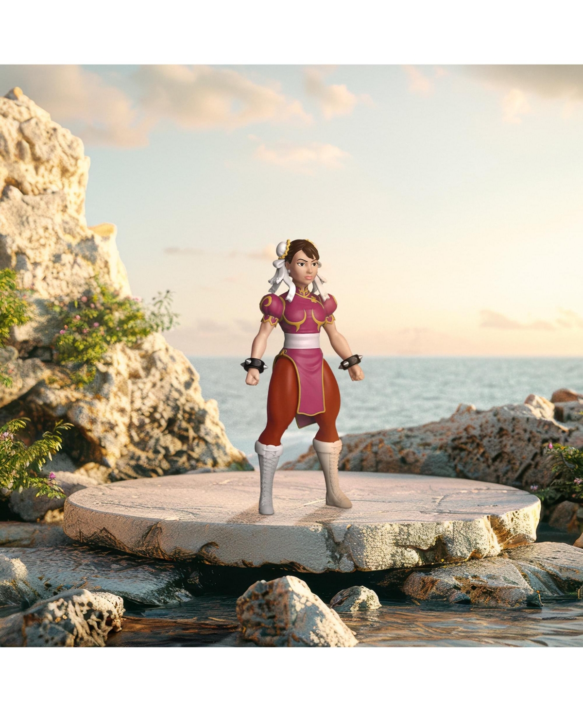 Funko Savage World Street Fighter Funko Vinyl Figure | Chun Li Pink Dress (Chase Figure)