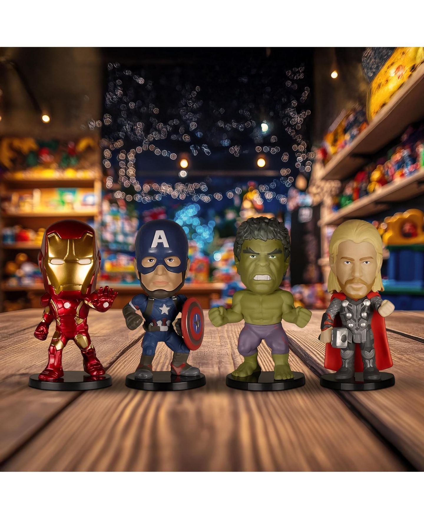 Детские фигурки Funko Marvel Avengers Age of Ultron Mini Wacky Wobbler 3" 4-Pack — фото 5