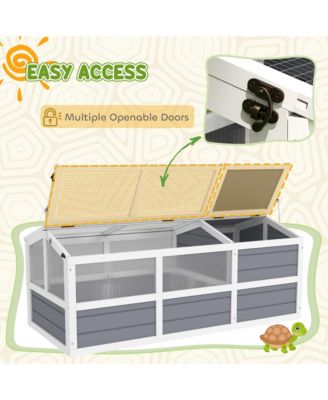 Tortoise Habitat Outdoor Bottomless Design for Tortoises, Rabbits