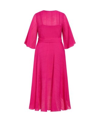 Plus Size Kira Ruffle Wrap Maxi Dress