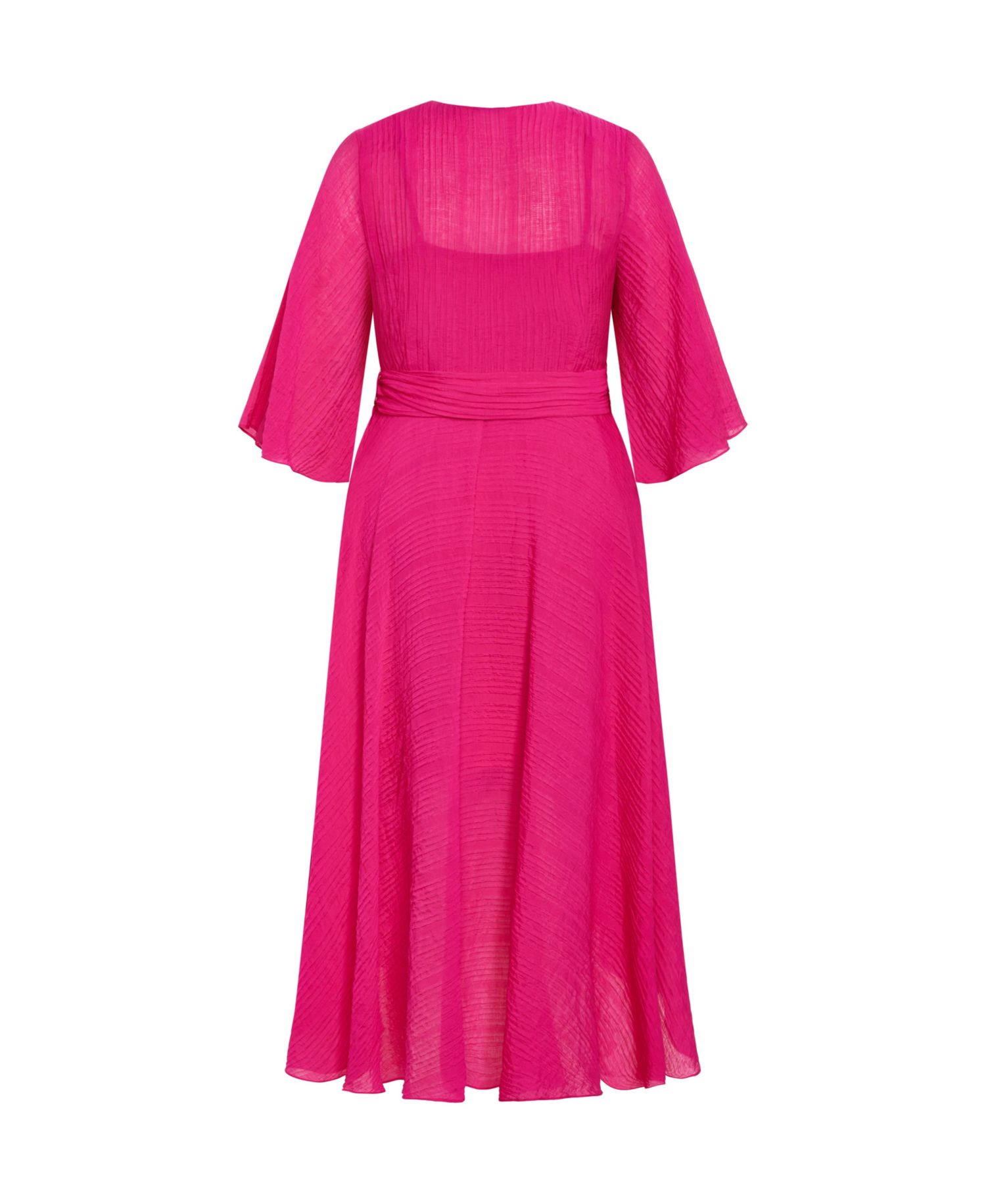 Women's Plus Size Kira Ruffle Wrap Maxi Dress