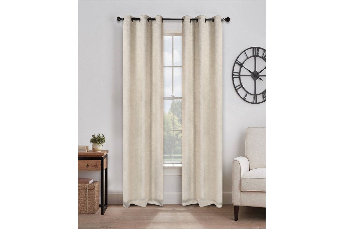 Superior Senna Textured Blackout Curtain Set of 2 Panels