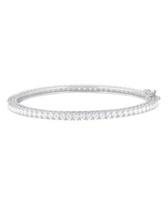 Diamond Bangle Bracelet (5 ct. t.w.) in 14k White Gold