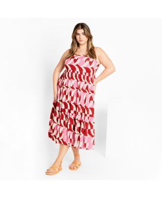 Plus Size Mystic Print Dress