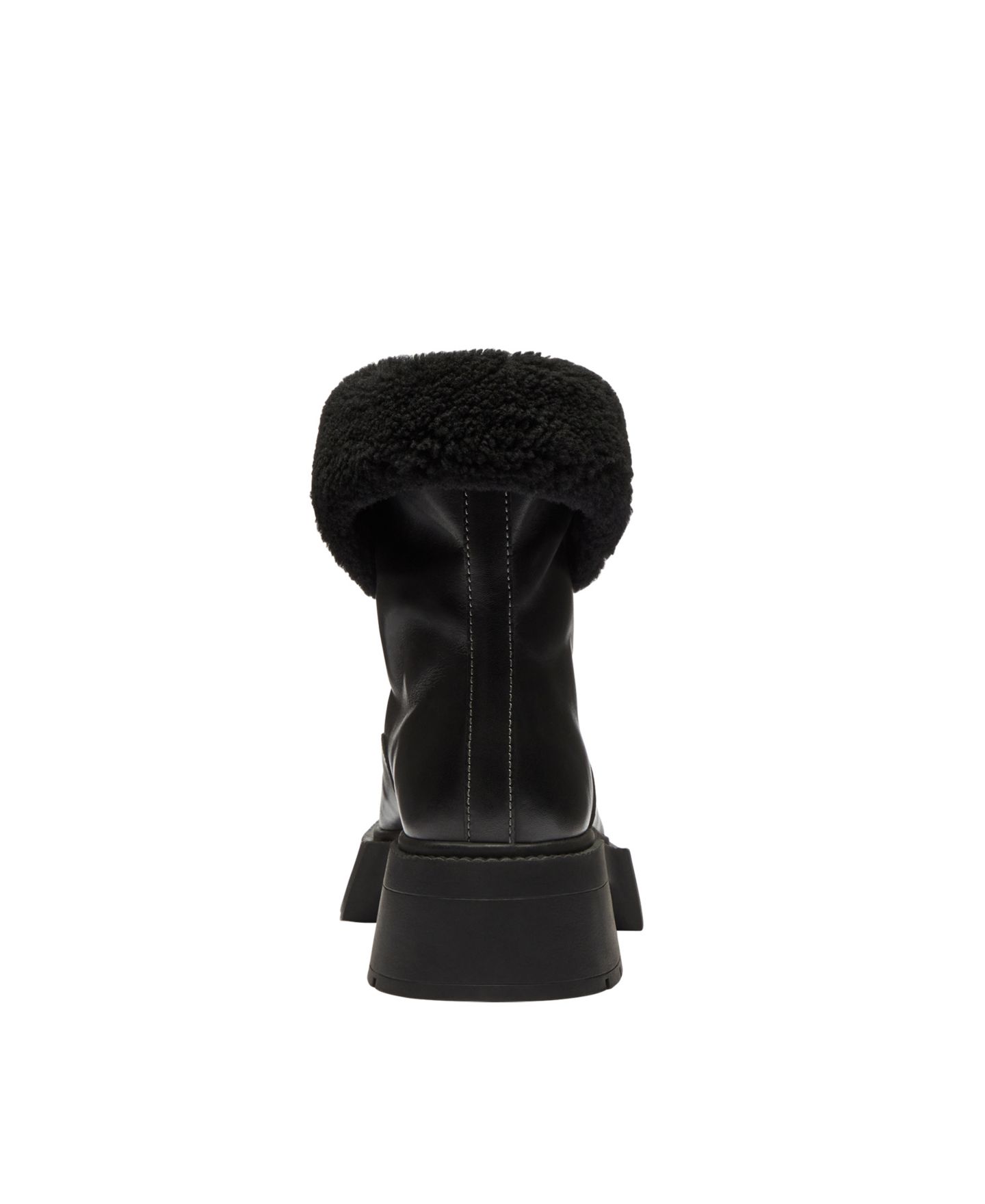 Женские ботинки COACH Leah Platform Front Zip Booties, цвет: Чёрный — фото 3