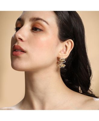 Women's The Enamel-Coil Hoop Earrings