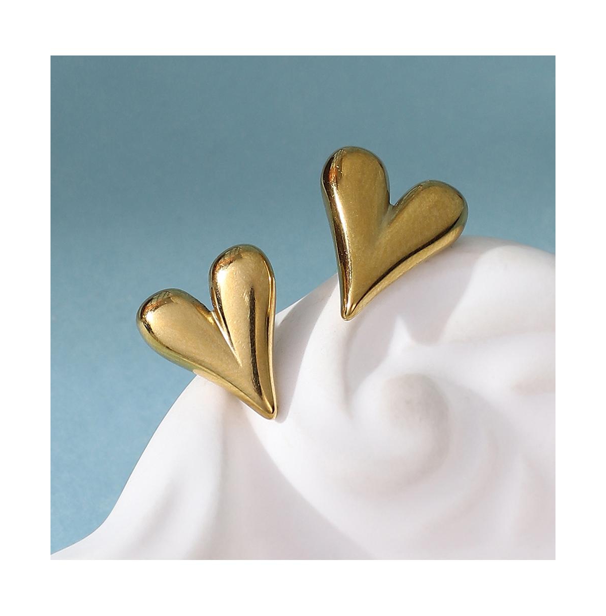 Women's The Danity-Amore Stud Earrings - California Gold