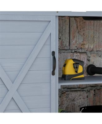 Sturdy Garden Work Bench with Open Shelf Storage