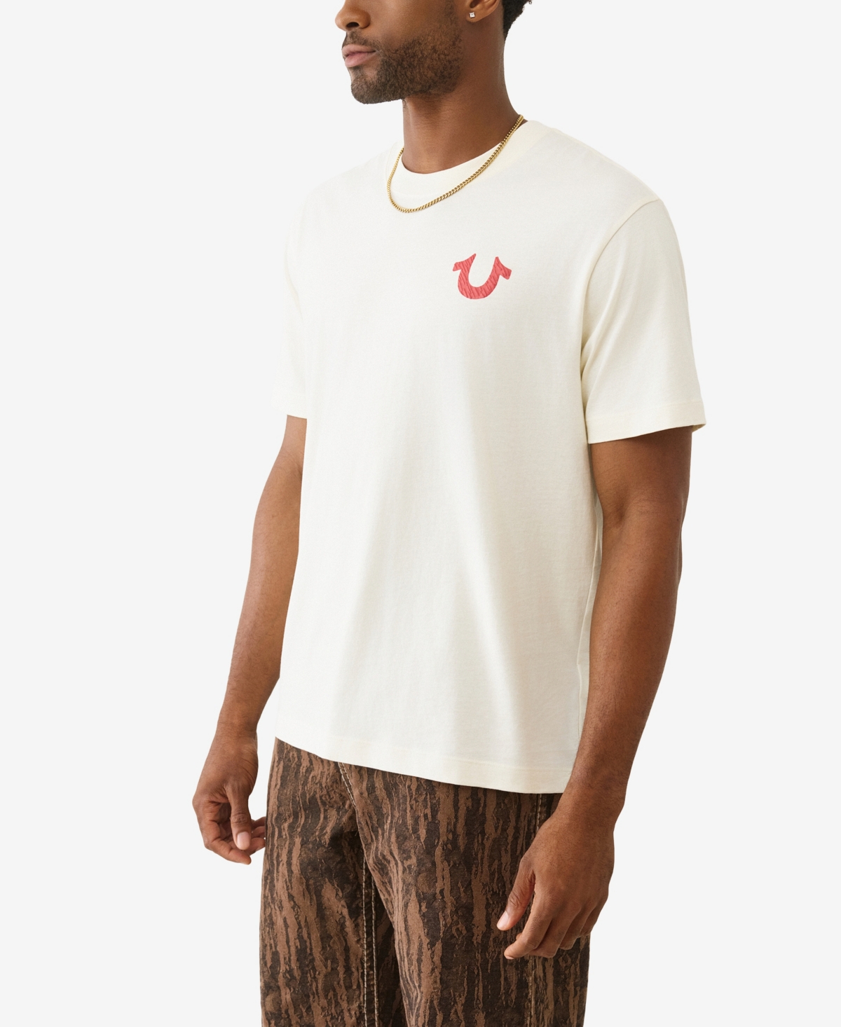 True Religion Men's Short-Sleeve Horseshoe Logo T-Shirt