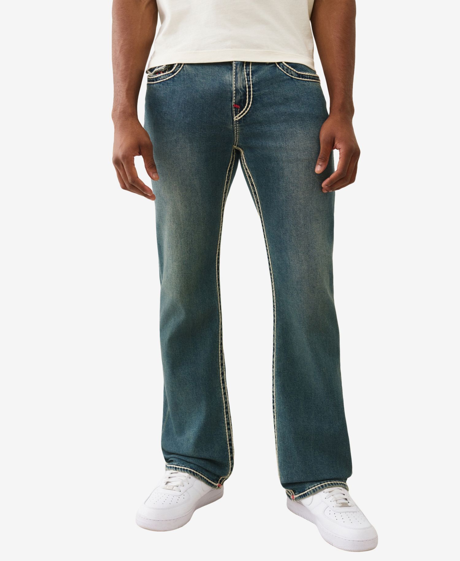 Men's Billy Bootcut Rope Stitch Flap Jeans