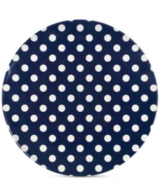 kate spade new york - Raise a Glass Collection Blue Polka Dot Dinner Plate