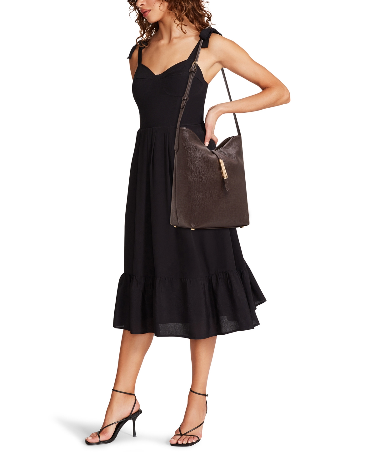 Anne Klein Convertible Strap Medium Tote Bag In Burgundy