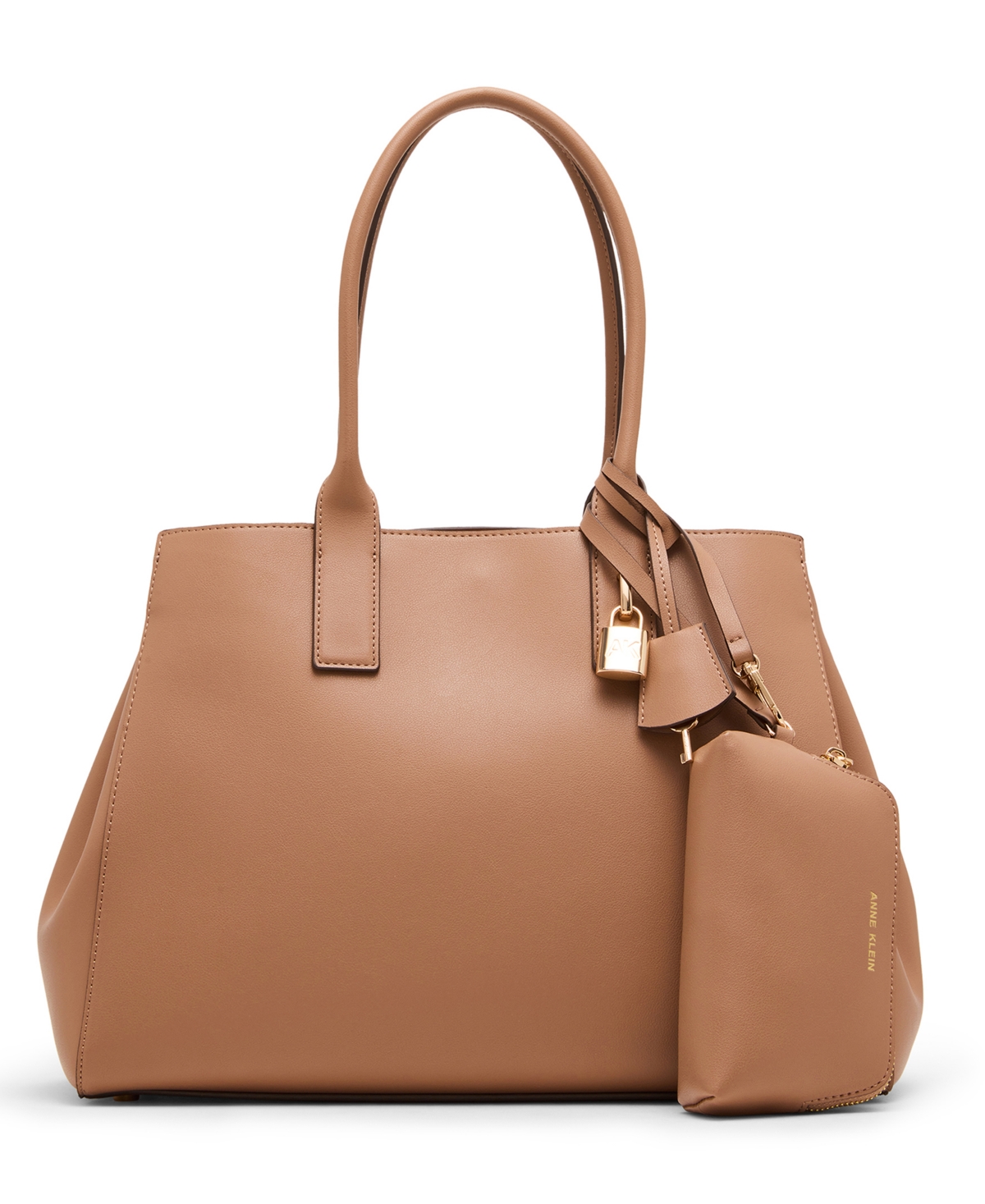 Anne Klein 3 Piece Work Tote Bag Gift Set In Brown