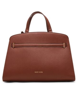 Large Belted Satchel with Convertible Strap