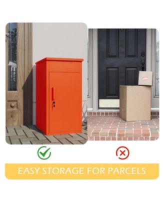 Lockable Package Drop Box for Outside