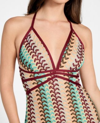 Women's Fearne Sleeveless Crochet Halter Neck Midi Dress