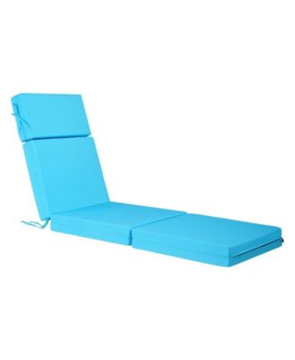 Waterproof Chaise Lounge Chair Cushions Set of 2 for Patio.