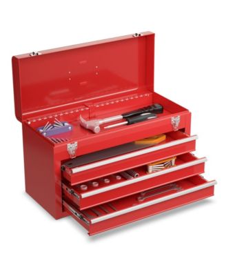 Portable Garage Mechanic Tool Cabinet Box with 3