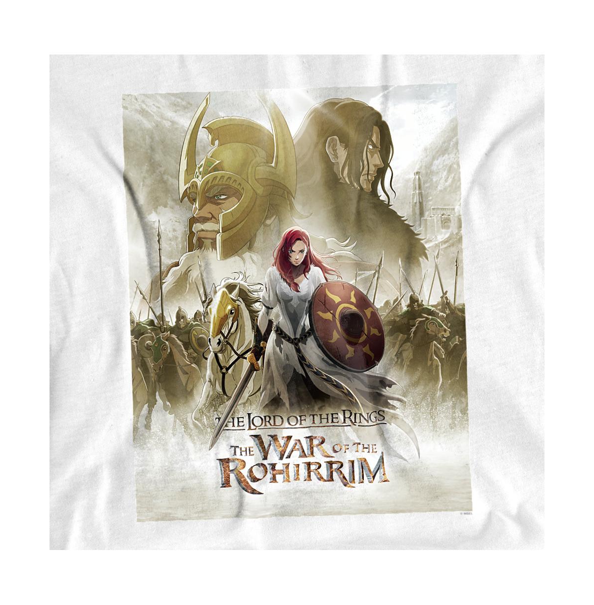 Lord of the Rings Men's War Rohirrim Poster T Shirt