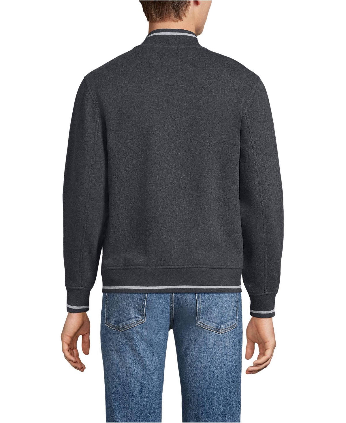 Lands' End Men's Serious Sweats Bomber