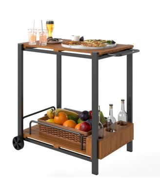Heavy-Duty Camping Cart with Storage and Prep Station