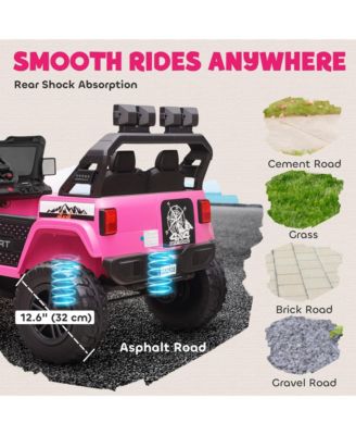 24V Ride on Truck Car with 2-Seater, Electric Car with 4 Motors,
