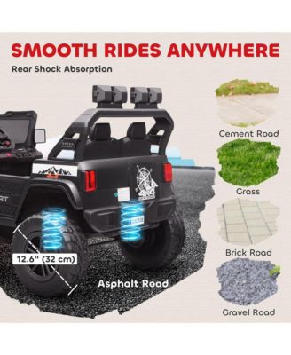 24V Ride on Truck Car with 2-Seater, Electric Car with 4 Motors,