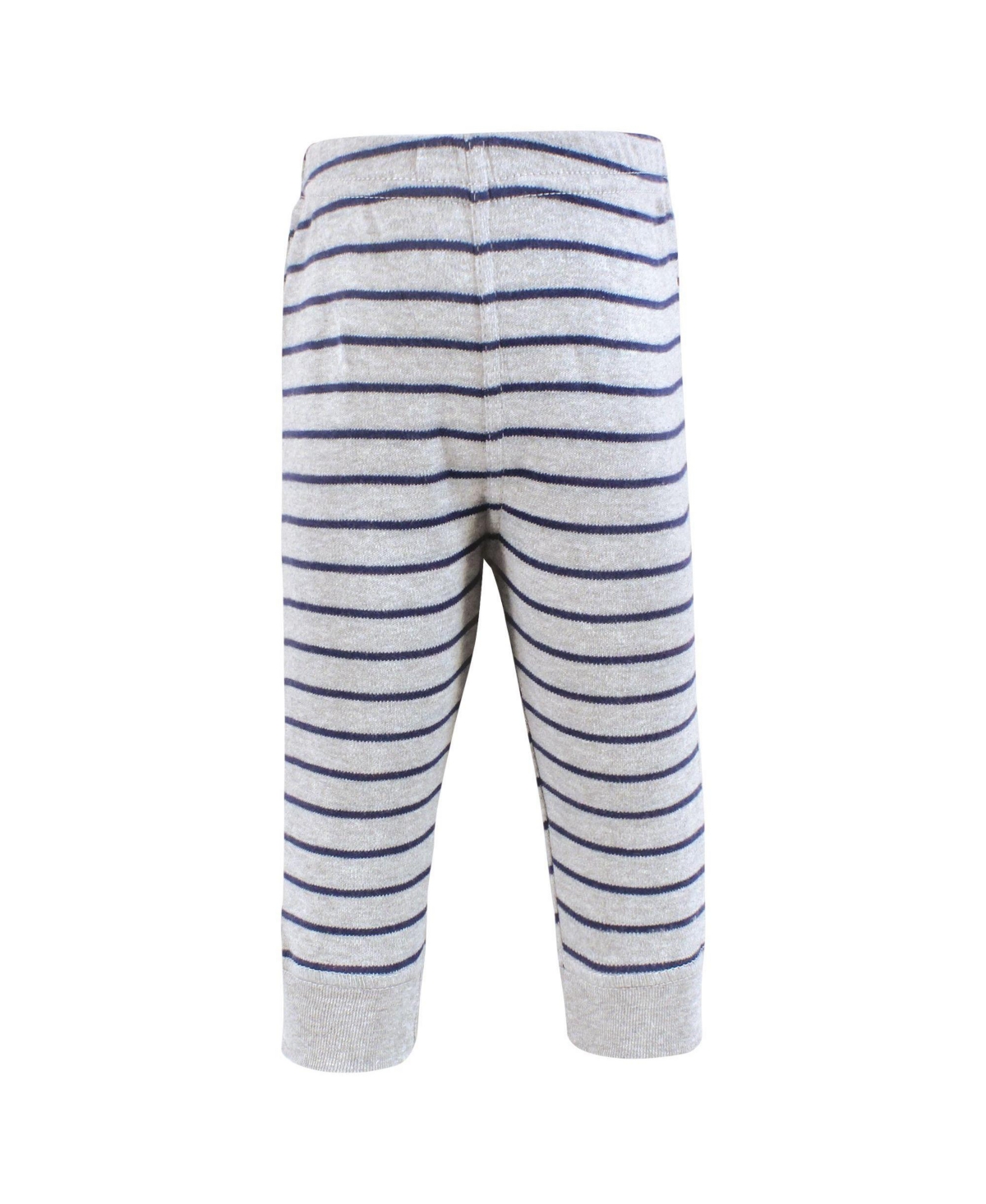 Hudson Baby Toddler Boys Cotton Pants and Leggings, Stripe Burgundy Olive
