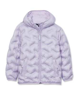 Girls Water Resistant Seamless Quilt Insulated Jacket