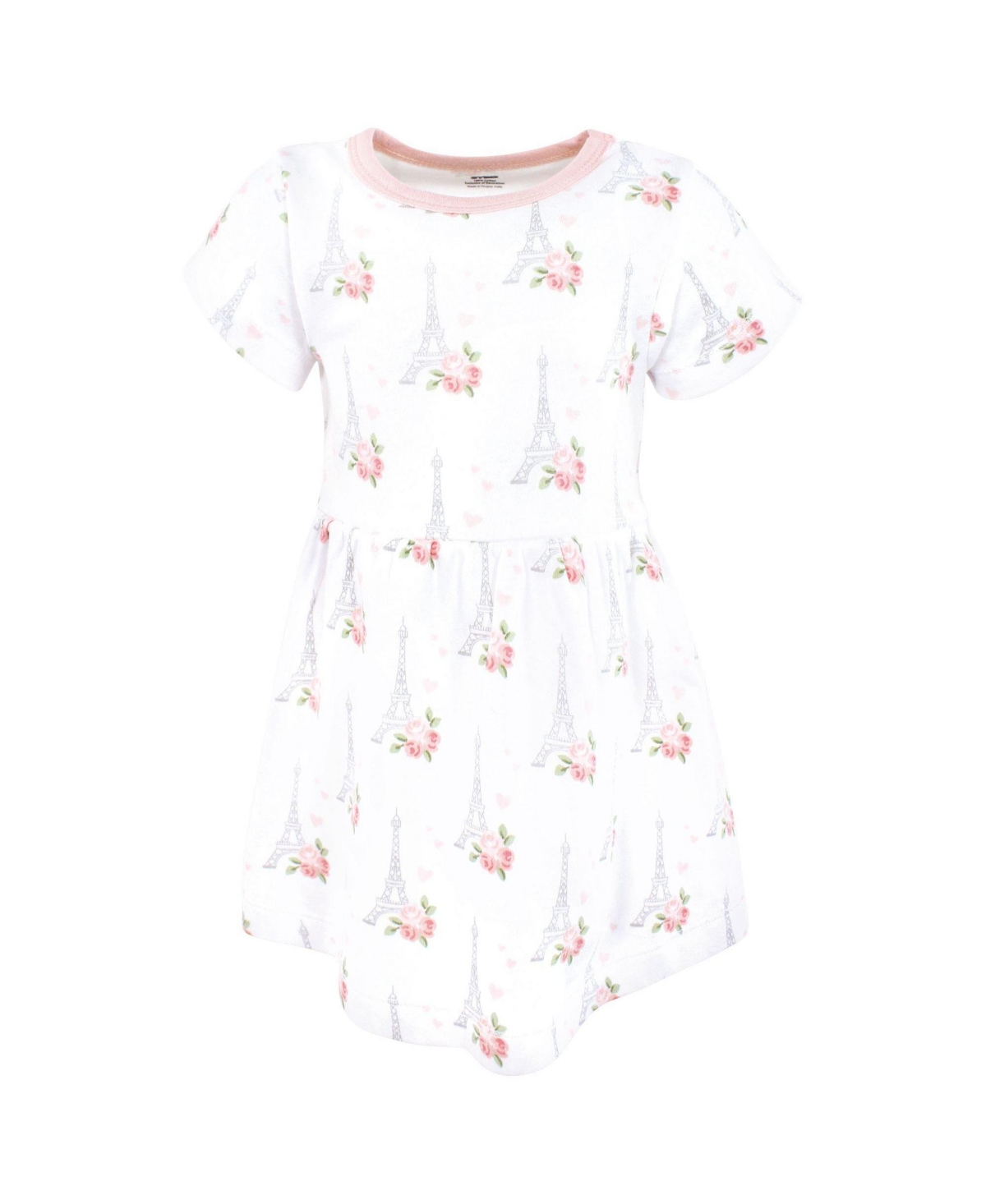 Hudson Baby Toddler Girls Cotton Dresses, Bonjour Paris