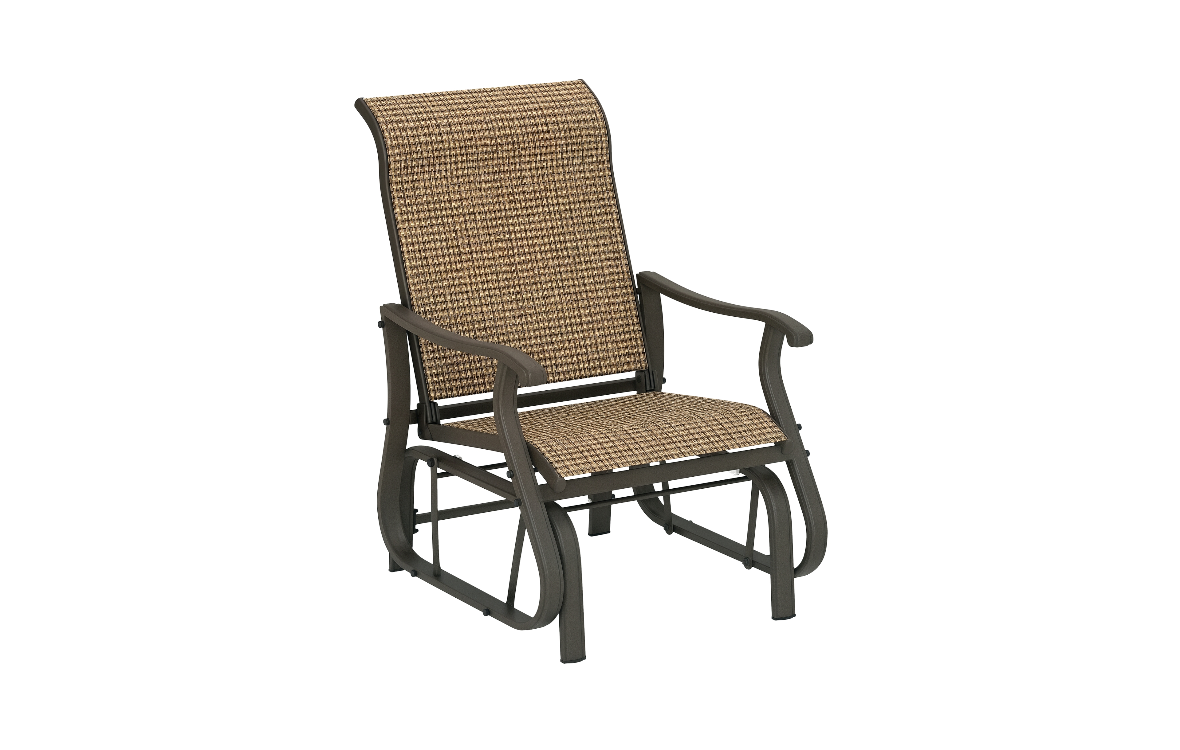 Outsunny Outdoor Glider Chair, Steel Rocking Chair,