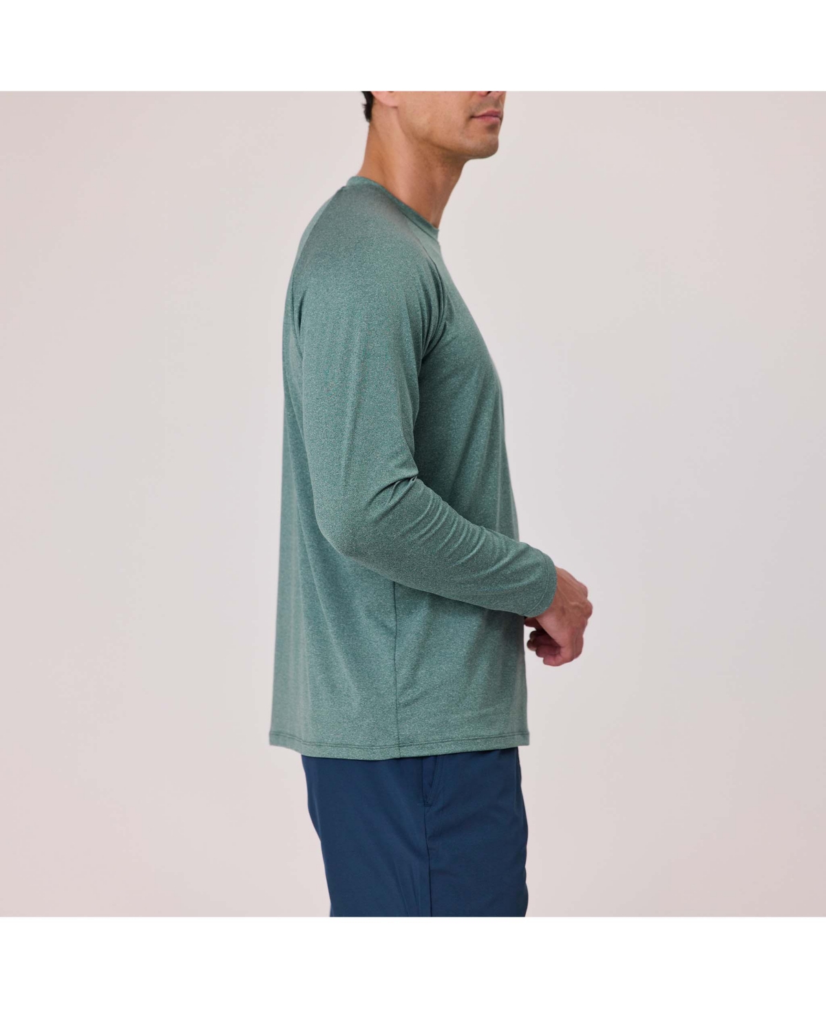 Snapper Rock Men's Kiwi Green Ls Outbound Tee