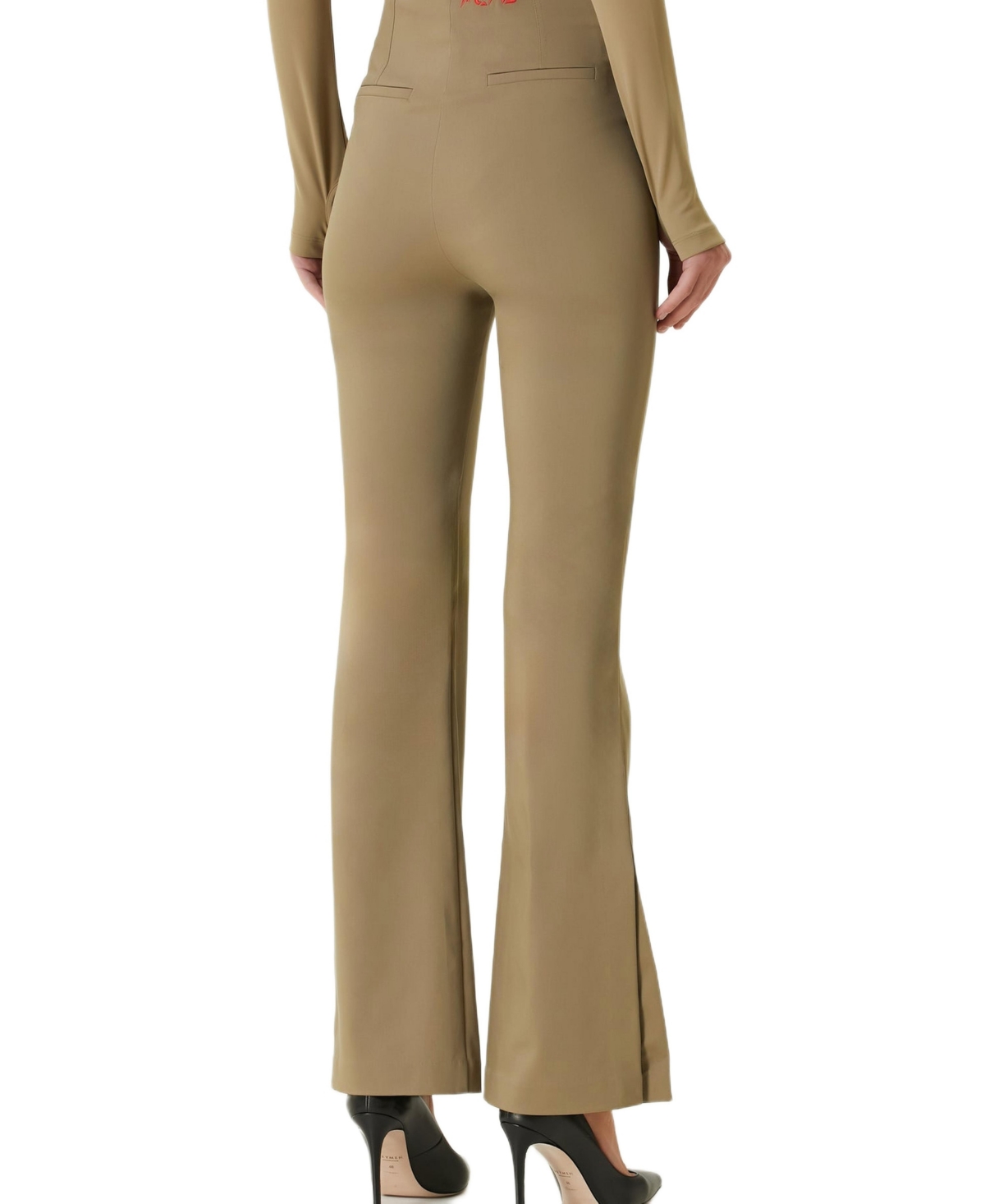 Pcfg Women's Cotton Flared Skinny Pant