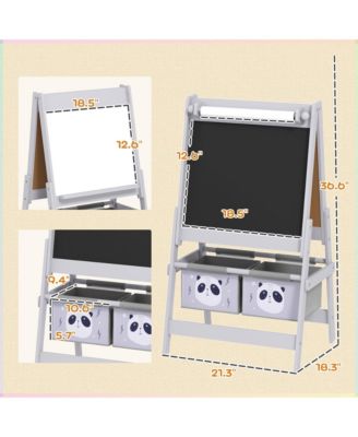Art Easel for Kids with Paper Roll, board, board, Storage