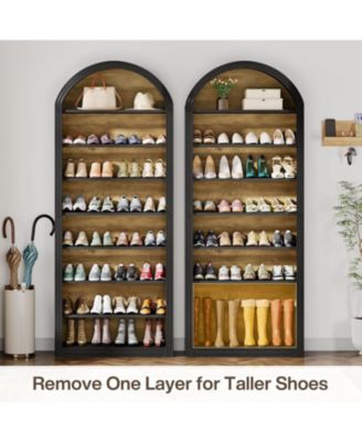 Shoe Storage Cabinet, 8-Tier Tall Shoe Organizer Cabinet