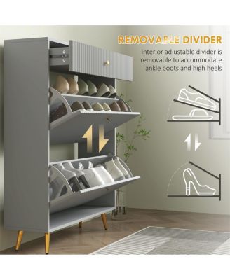 Shoe Cabinet for Entryway, Hallway, or Bedroom Storage